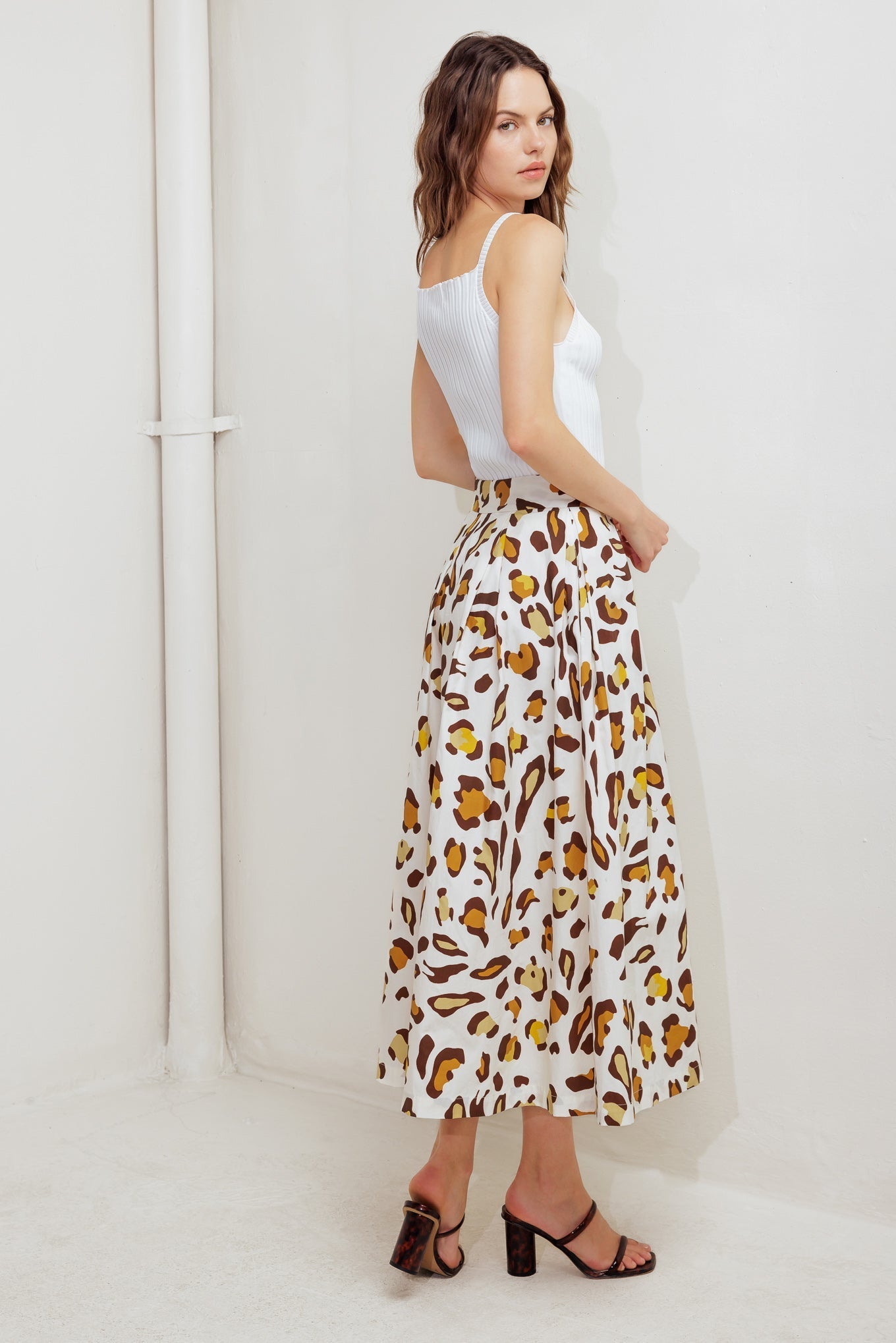 CITY JUNGLE WOVEN FULL SKIRT Flying Tomato